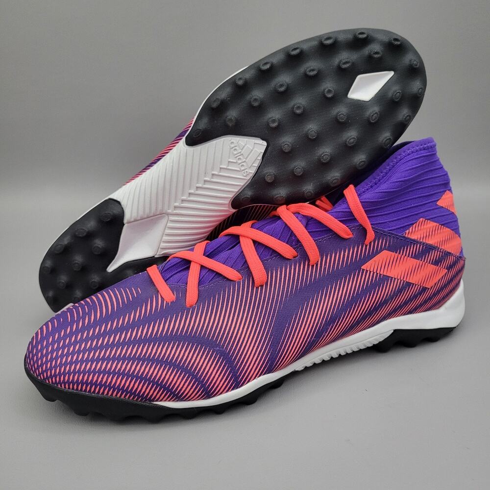 Adidas Nemeziz 3 TF Turf Energy Ink Purple Pink Soccer Shoes Men Size 12 EH0517